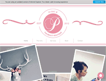Tablet Screenshot of pinksthebeautyboutique.com